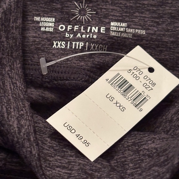 Aerie Black and gray High-Waisted Leggings - Picture 6 of 6